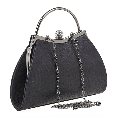 Verde Γυναικείο Τσαντάκι Βραδινό 01-1643 Μαύρο